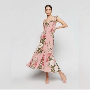 Reformation Nadira Dress Rose Garden